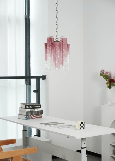 Lioroella Chandelier Pink Gradient Murano Glass