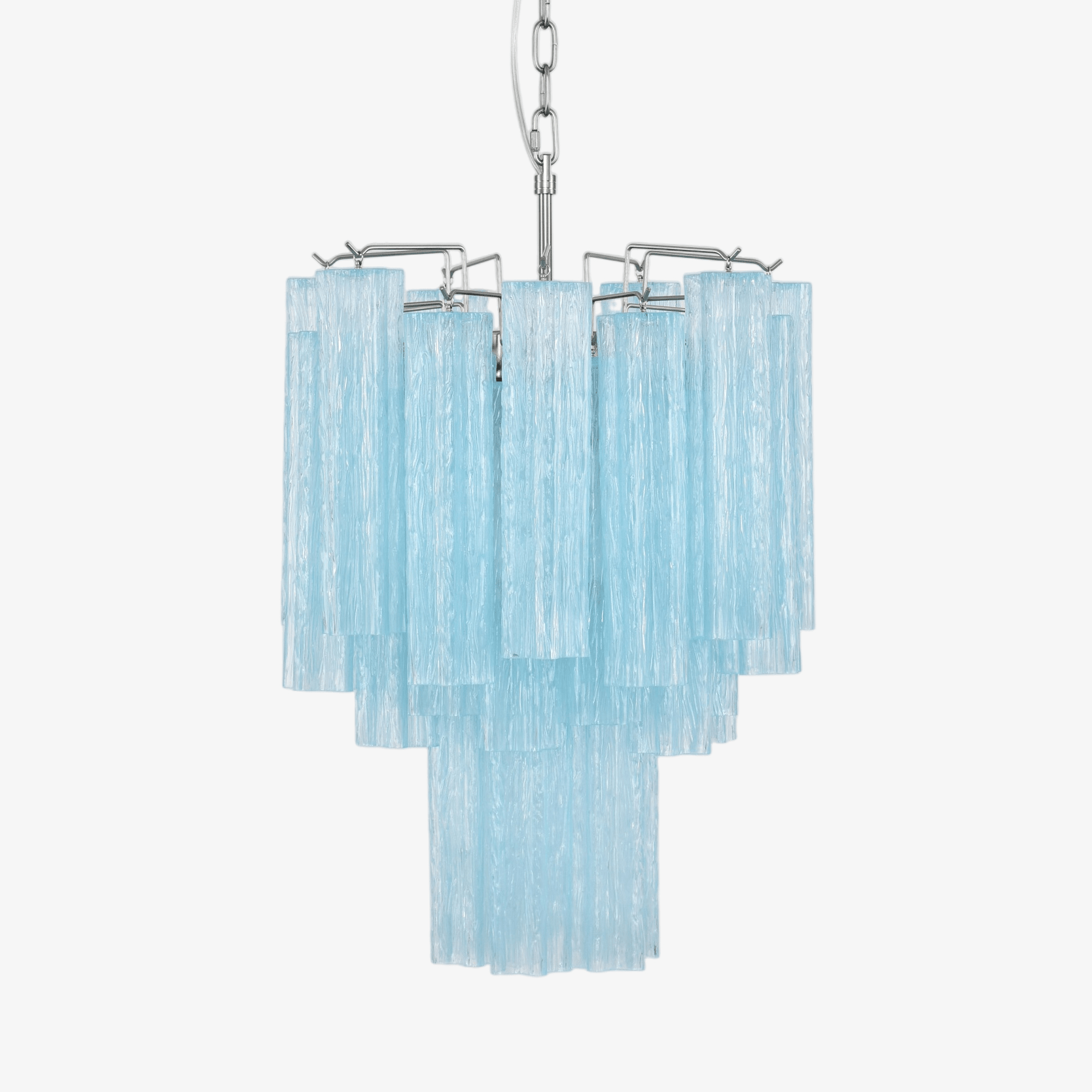 Celys Chandelier Azzura Murano Glass Tube Coastal