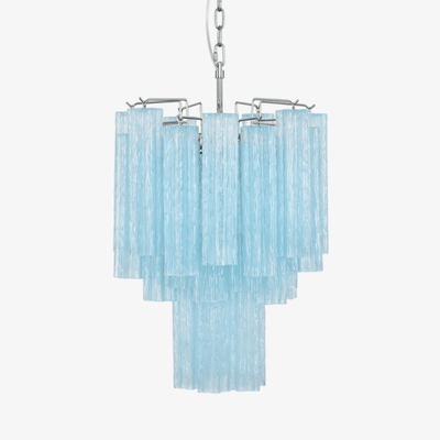 Celys Chandelier Azzura Murano Glass Tube Coastal