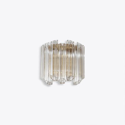 Celalaria Wall Lamp Clear Murano Glass Tube Cascade