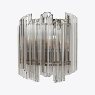 Celalaria Wall Lamp Clear Murano Glass Tube Cascade