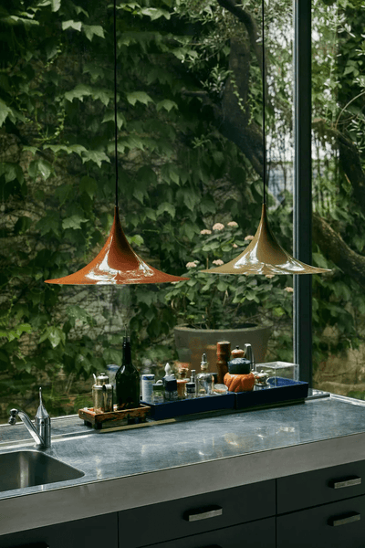 Valerira Steel Sculptural Pendant Light