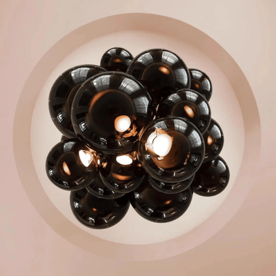 Blixo Chandelier Murano Glass Grape Cluster Art Deco