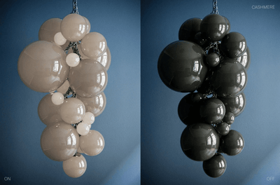 Blixo Chandelier Murano Glass Grape Cluster Art Deco