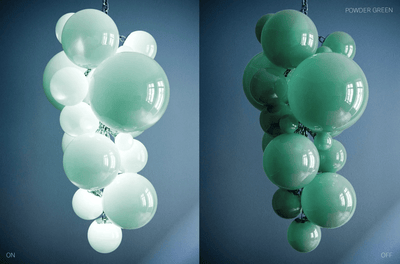 Blixo Chandelier Murano Glass Grape Cluster Art Deco