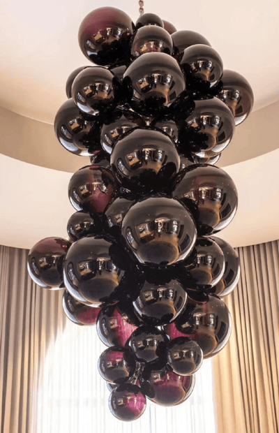 Blixo Chandelier Murano Glass Grape Cluster Art Deco