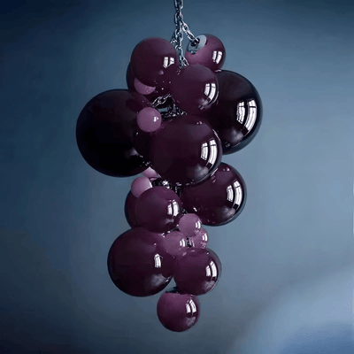 Blixo Chandelier Murano Glass Grape Cluster Art Deco