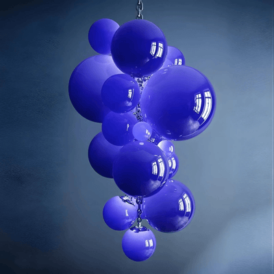 Blixo Chandelier Murano Glass Grape Cluster Art Deco