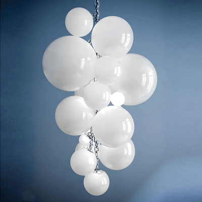 Blixo Chandelier Murano Glass Grape Cluster Art Deco