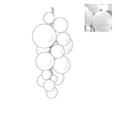 Blixo Chandelier Murano Glass Grape Cluster Art Deco