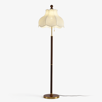 Tulfa Vintage Wood Floor Lamp