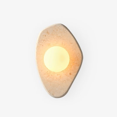 Pebble Rustic Marble Wall Light