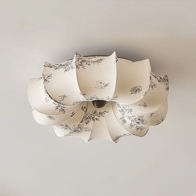 Vivaria Premium Nordic Art Wood Fabric Ceiling Light