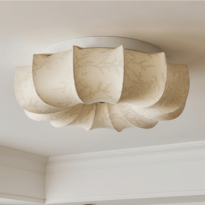Vivaria Premium Nordic Art Wood Fabric Ceiling Light