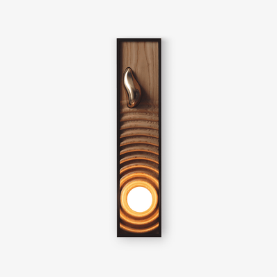 Caleb Vintage Wood Wall Lamp