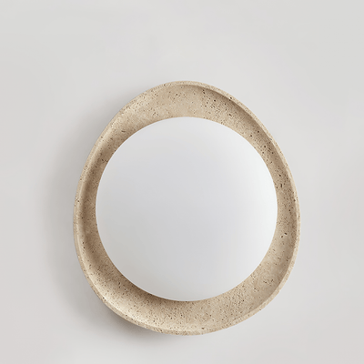 Cunorarae Organic Travertine Ceiling Light
