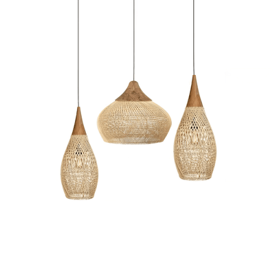 Clairstone Rattan Pendant Light