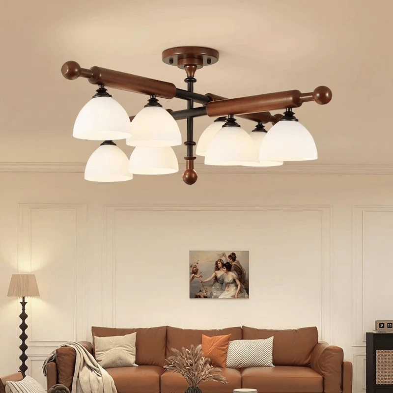 Rusticana Crossbeam Wood Ceiling Light