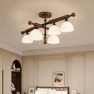 Rusticana Crossbeam Wood Ceiling Light