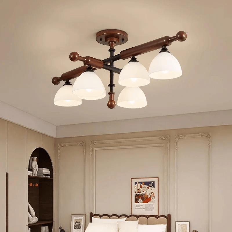 Rusticana Crossbeam Wood Ceiling Light