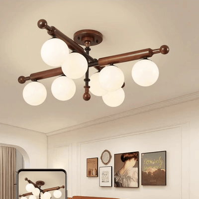 Rusticana Crossbeam Wood Ceiling Light