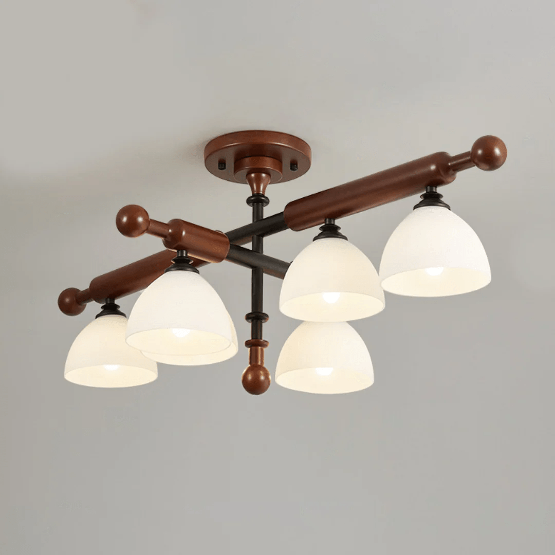 Rusticana Crossbeam Wood Ceiling Light