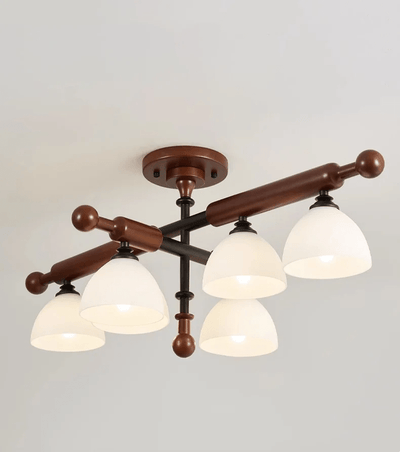 Rusticana Crossbeam Wood Ceiling Light