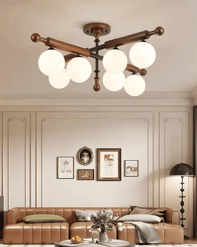 Rusticana Crossbeam Wood Ceiling Light