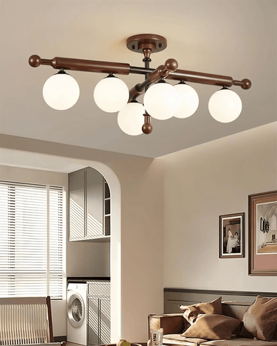 Rusticana Crossbeam Wood Ceiling Light