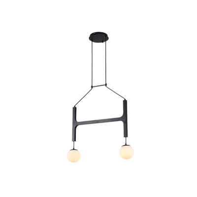 Xylocube Geometric Wood Globe Pendant Light - Neutral Decor