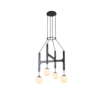 Xylocube Geometric Wood Globe Pendant Light - Neutral Decor