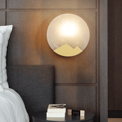 Nivisenne Mountain Shaped Alabaster Wall Light