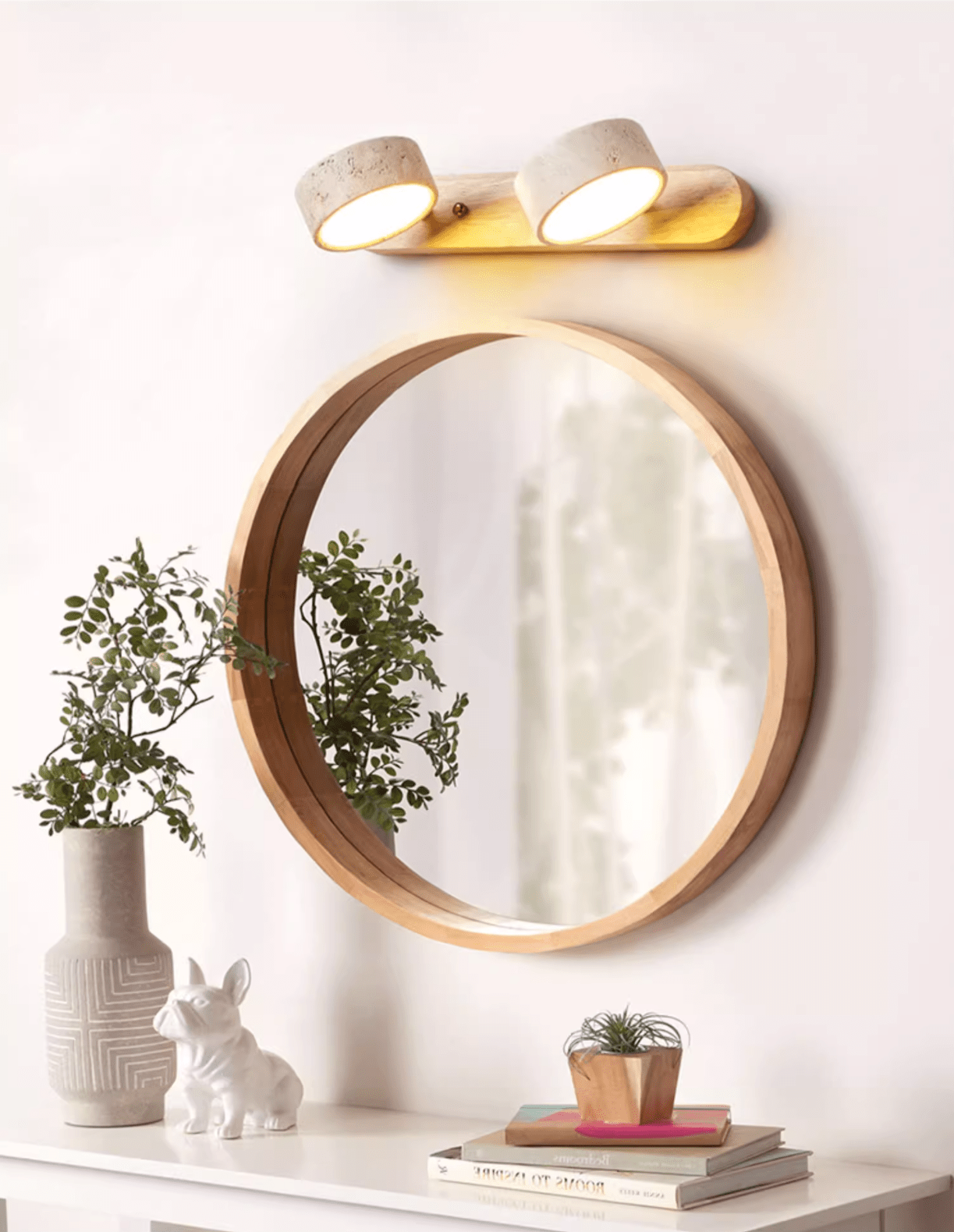 Neramere Travertine Duo Indoor Wall Light