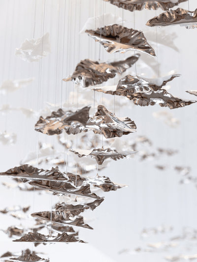 Wrenstead Leaf Twisted Sculptural Chandelier