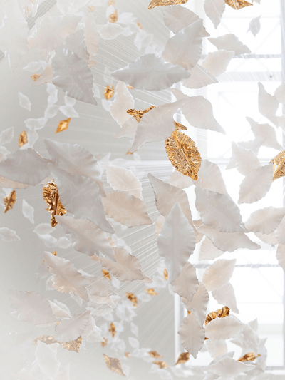 Wrenstead Leaf Twisted Sculptural Chandelier