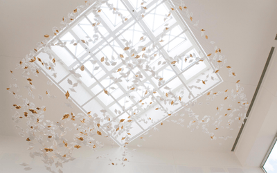 Wrenstead Leaf Twisted Sculptural Chandelier