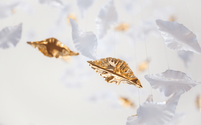Wrenstead Leaf Twisted Sculptural Chandelier