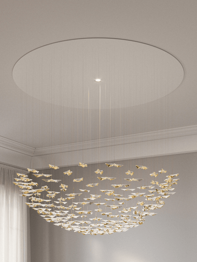 Wrenstead Leaf Twisted Sculptural Chandelier
