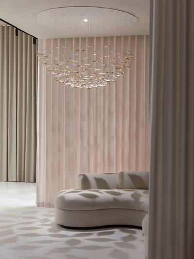 Wrenstead Leaf Twisted Sculptural Chandelier