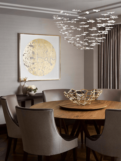 Wrenstead Leaf Twisted Sculptural Chandelier
