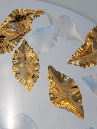 Wrenstead Leaf Twisted Sculptural Chandelier