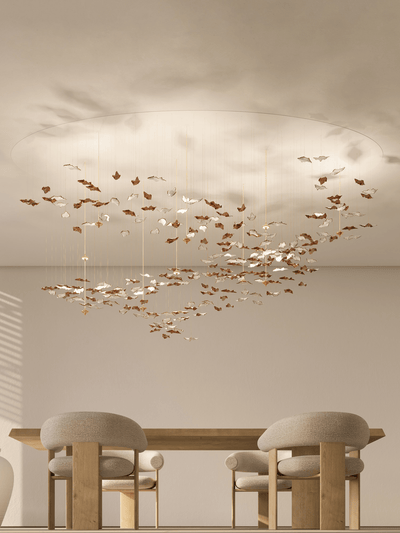 Wrenstead Leaf Twisted Sculptural Chandelier