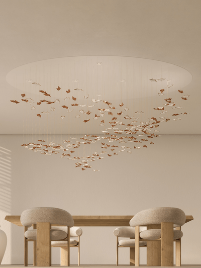 Wrenstead Leaf Twisted Sculptural Chandelier