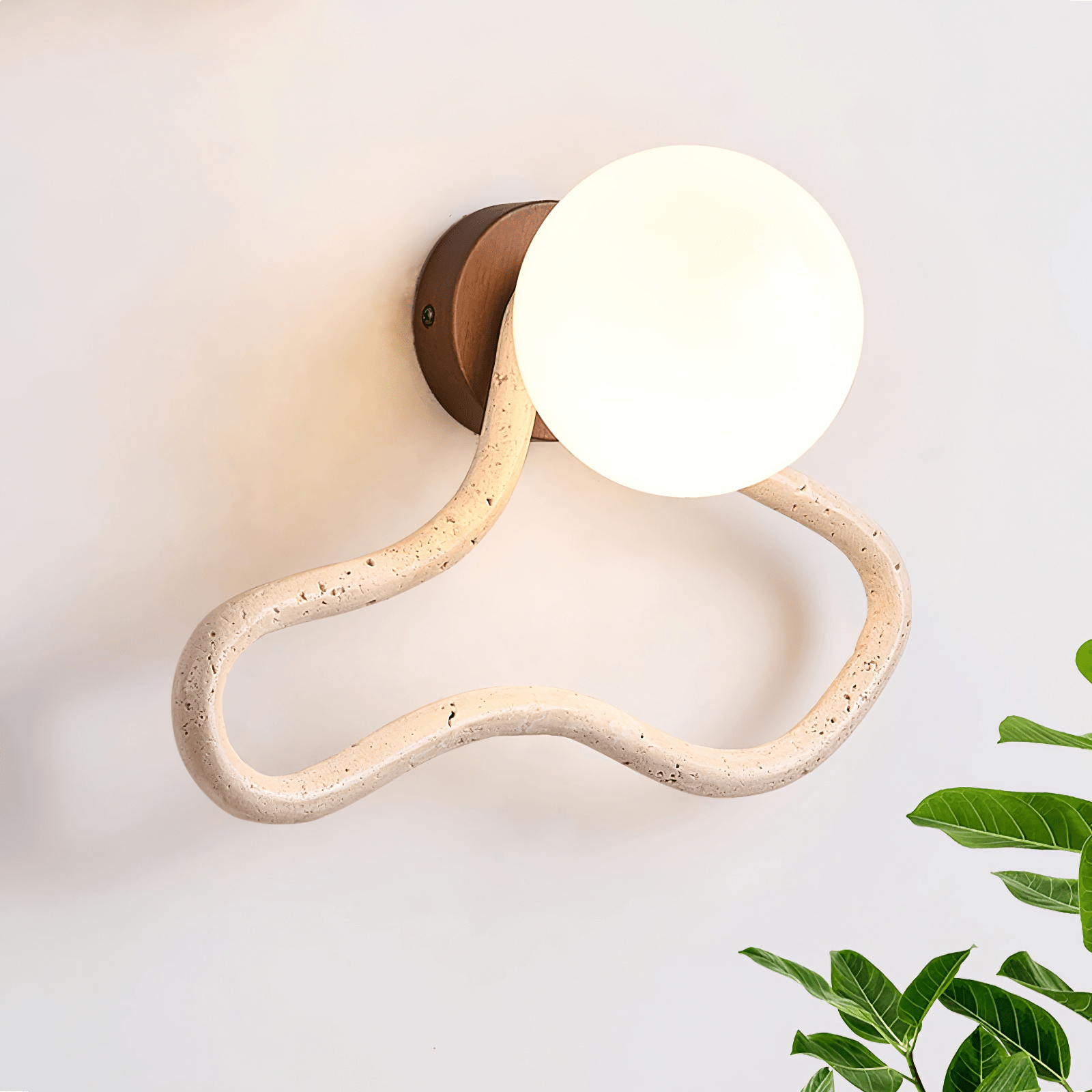 Meldox Travertine Wall Sconce