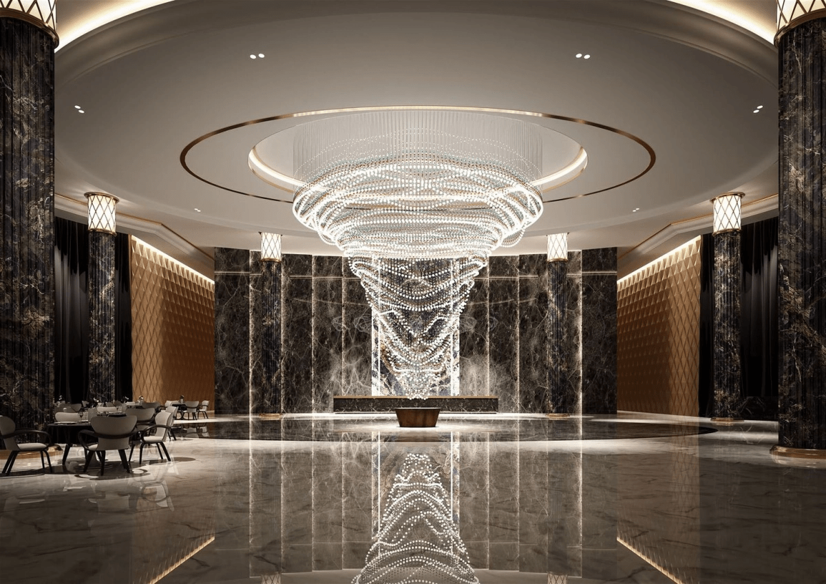 Pearl Veil Couture Cascade Customize Chandelier
