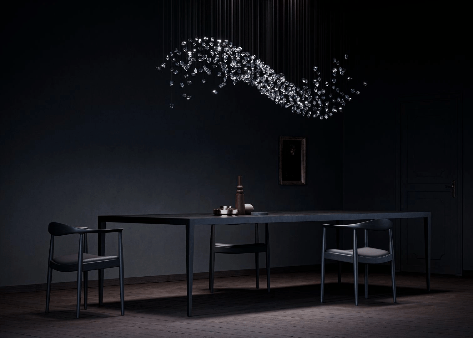 Elmsley Raw Crystal Chandelier
