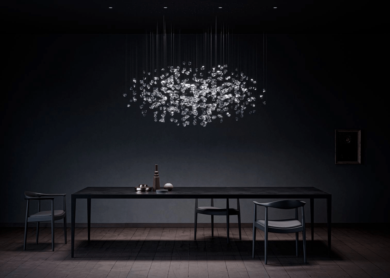 Elmsley Raw Crystal Chandelier