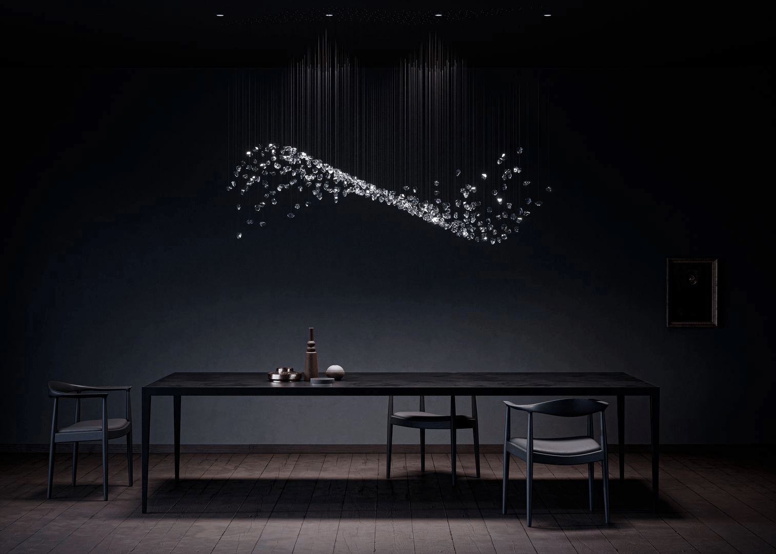 Elmsley Raw Crystal Chandelier