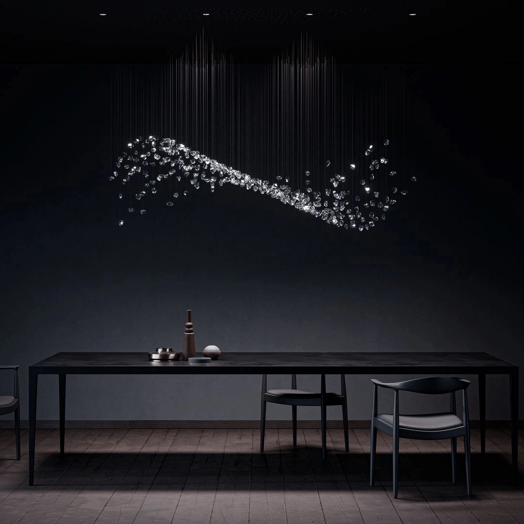 Elmsley Raw Crystal Chandelier