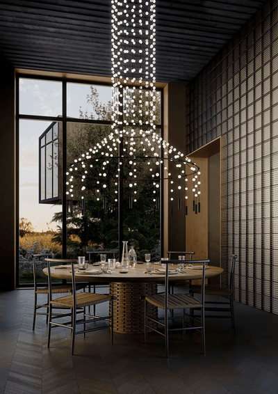 Constellation Matrix Cascade Chandelier